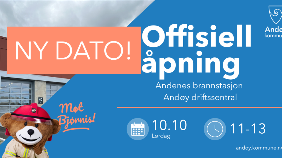 Lenke til artikkel: Ny dato for offisiell åpning av den nye brannstasjonen!
